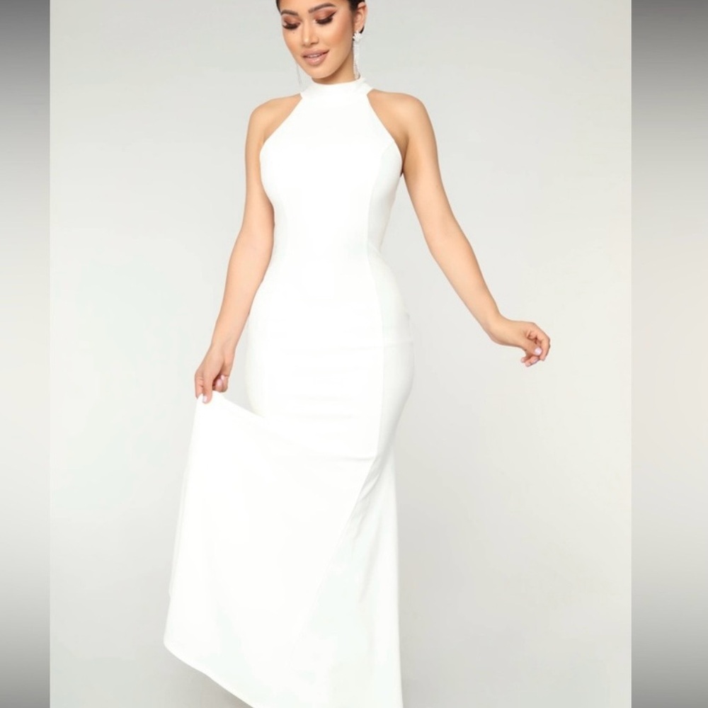 Fashion Nova White Maxi Dress
